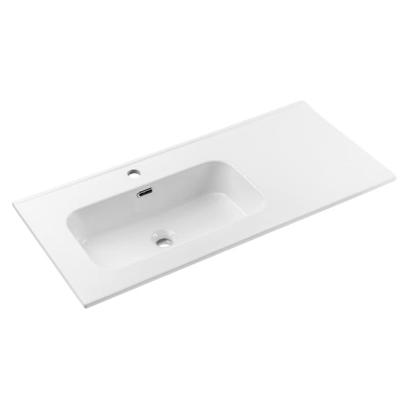 ArtCom Keramické umývadlo GO2 100 L | biely lesk 100 cm 1