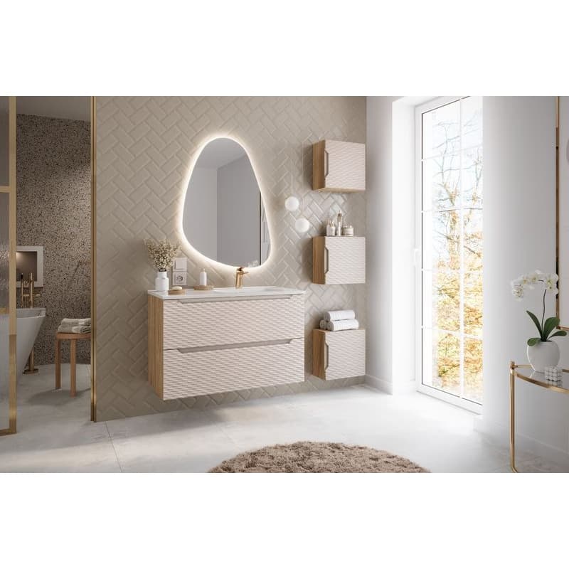 ArtCom Keramické umývadlo GO2 100 L | biely lesk 100 cm 2