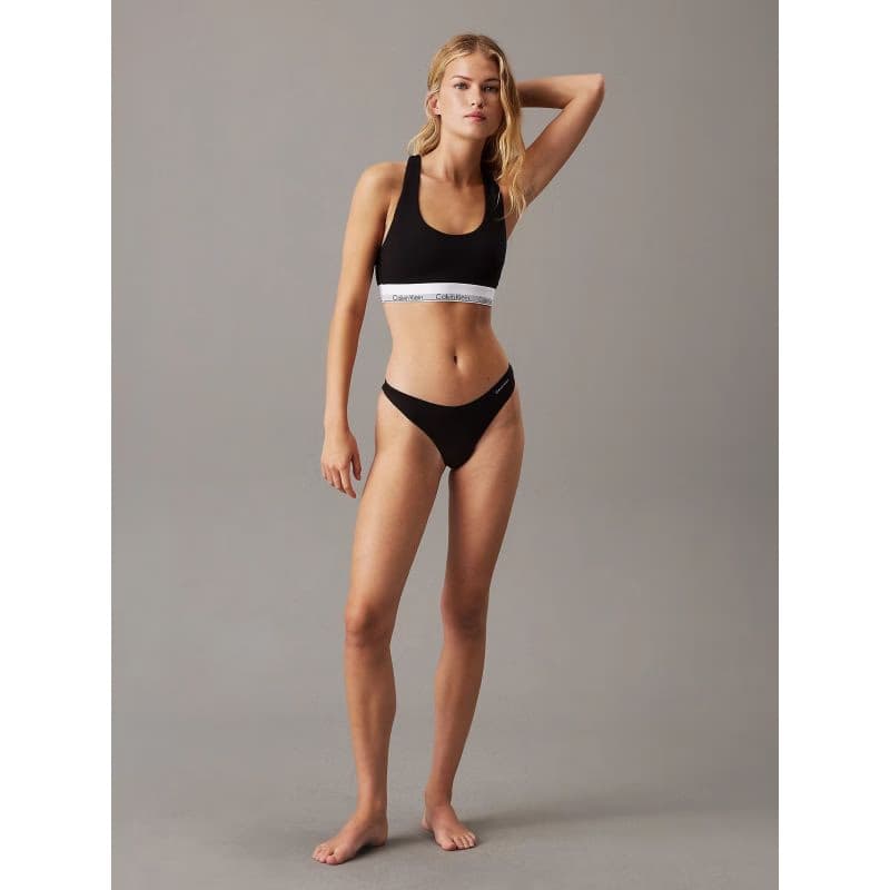 Dámske nohavičky CALVIN KLEIN THONG-Black 6