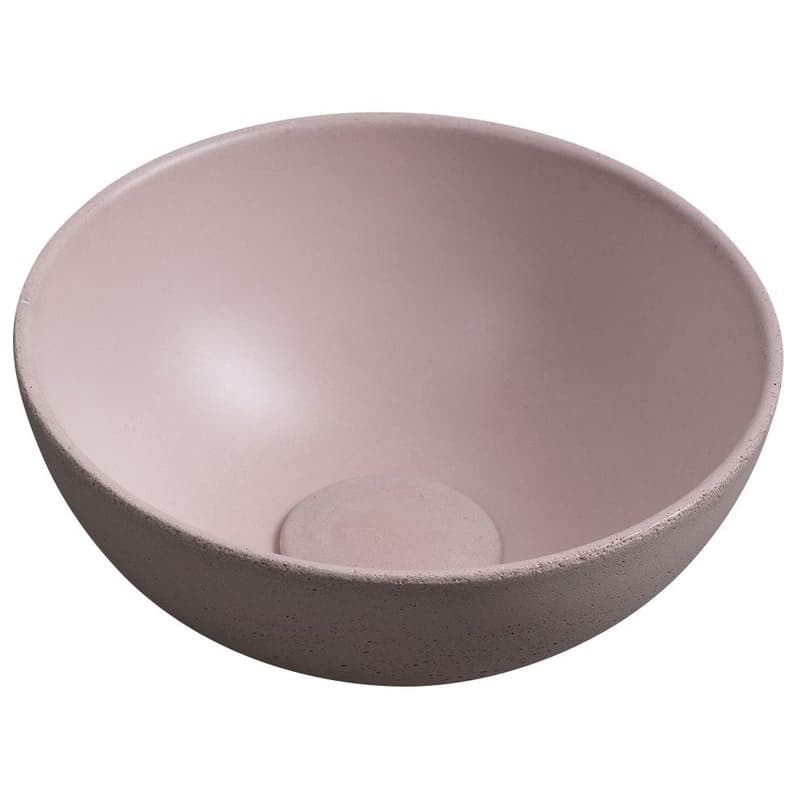 SAPHO - MINOR betónové umývadlo na dosku, priemer 26cm, ružová mat MR26021