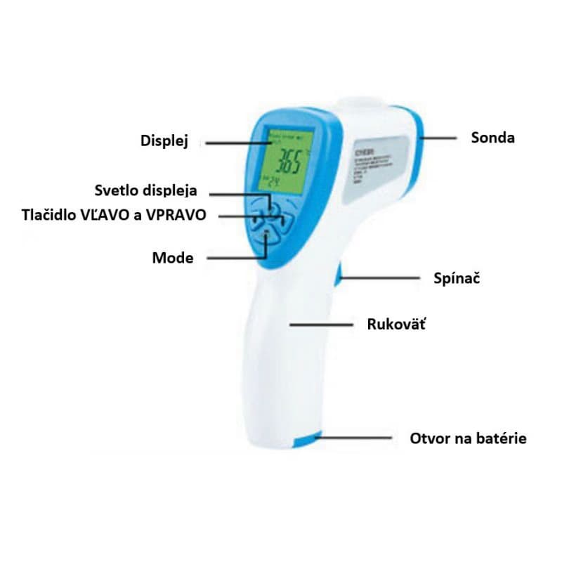Bezkontaktný teplomer EXISPORT Non Contact thermometer 4