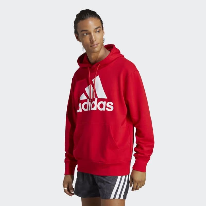 Pánska mikina s kapucňou ADIDAS M BL FT HD-IC9365-Red 2