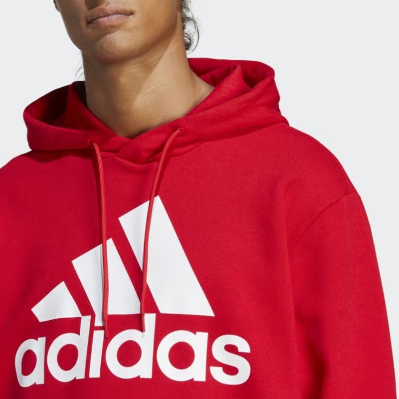 Pánska mikina s kapucňou ADIDAS M BL FT HD-IC9365-Red 3