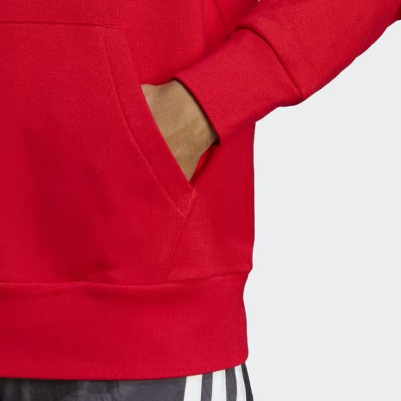 Pánska mikina s kapucňou ADIDAS M BL FT HD-IC9365-Red 4