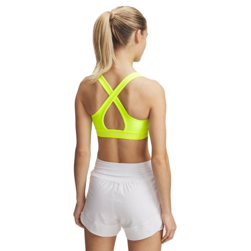 Dámska tréningová športová podprsenka UNDER ARMOUR Crossback Mid Bra-YLW 2
