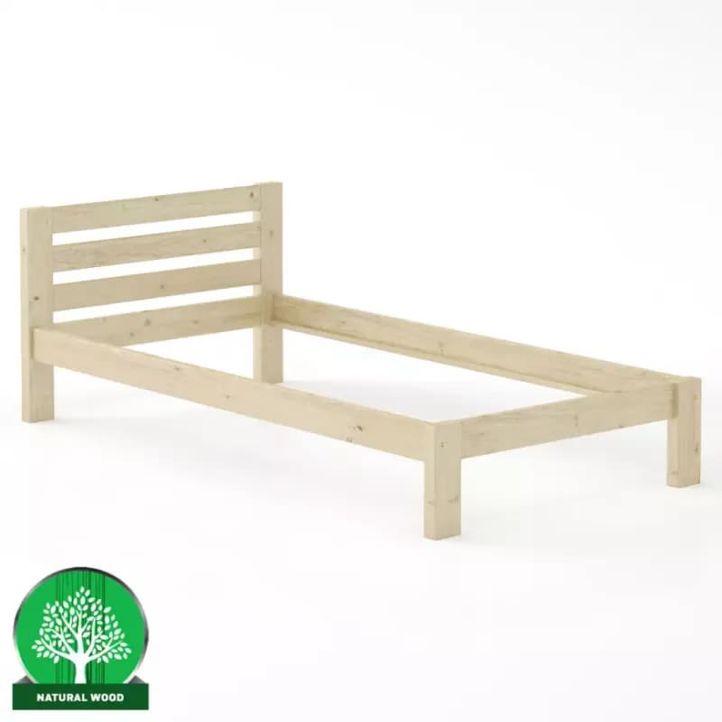 Posteľ borovica LK127–100x200 surová 1
