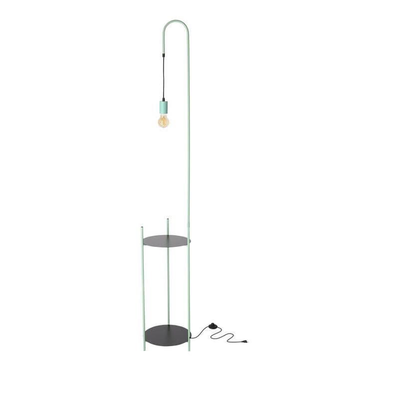 Čierno-zelená stojaca lampa Walk