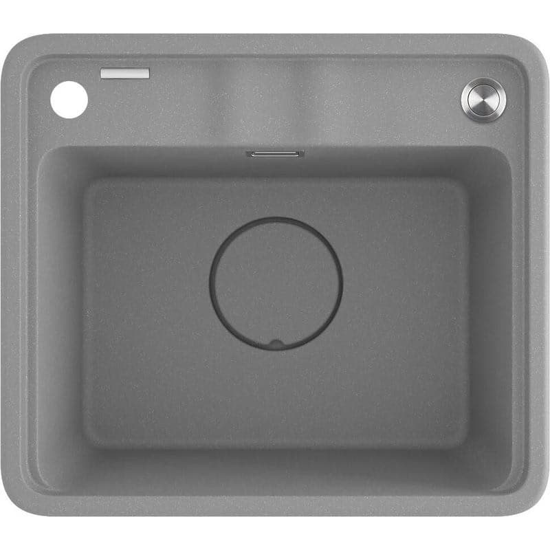 DEANTE DEANTE - Momi metallic grey Granitový drez, 1-bowl ZKM_S103