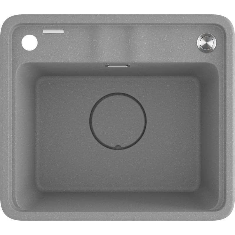 DEANTE DEANTE - Momi metallic grey Granitový drez, 1-bowl ZKM_S103 6