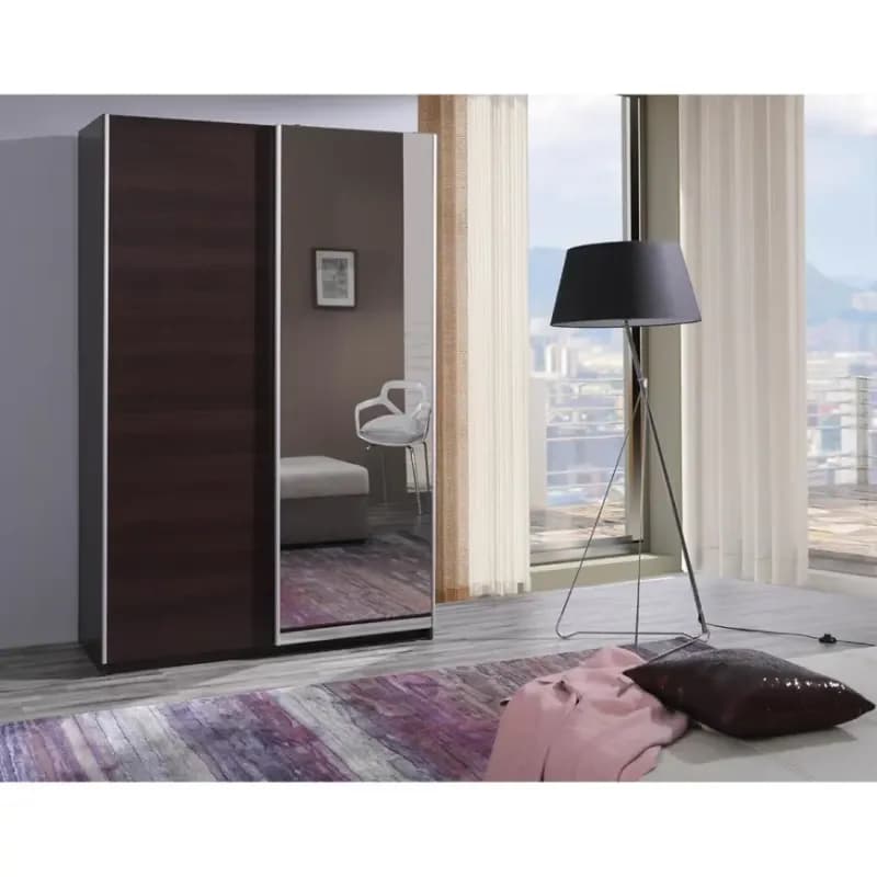 Skriňa Fifi gaštan wenge/zrkadlo 135 cm 1
