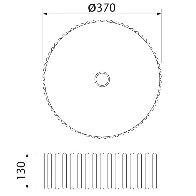 SAPHO - PICOBELLO keramické umývadlo na dosku priemer 37cm, biela AR484 2
