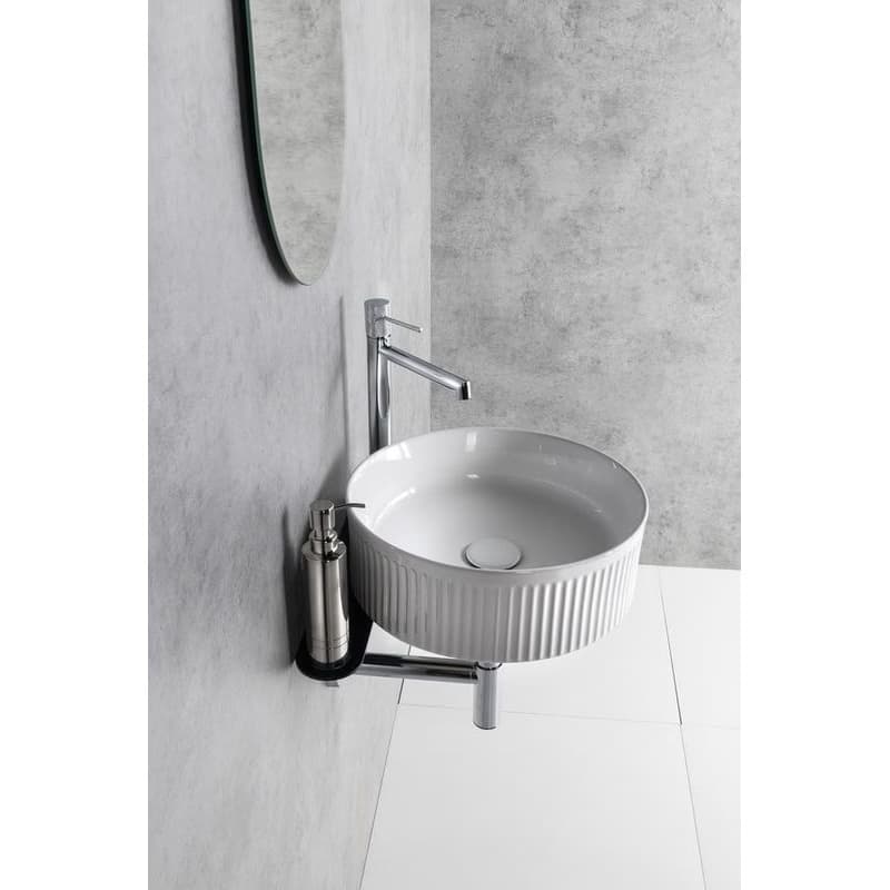 SAPHO - PICOBELLO keramické umývadlo na dosku priemer 37cm, biela AR484 4