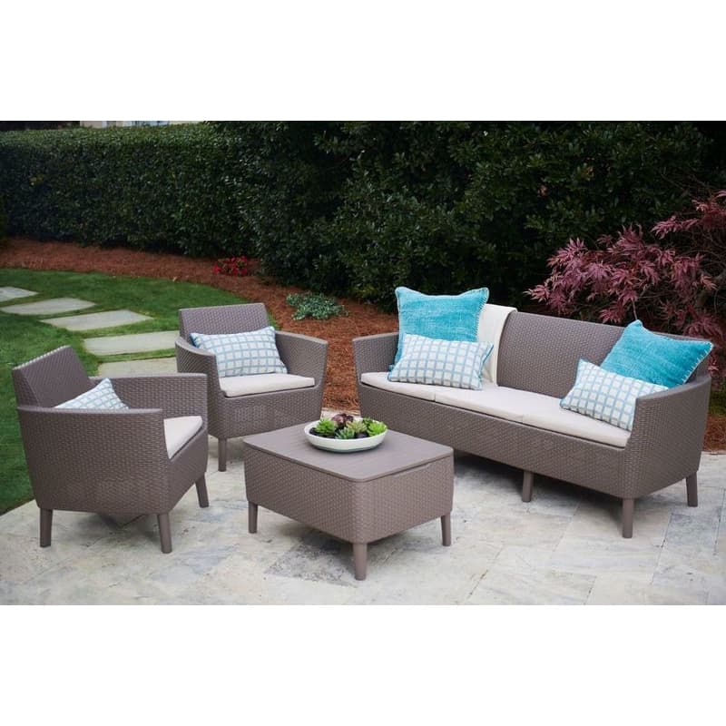 KETER Pohovka SALOMON 3 seater sofa | cappuccino 2