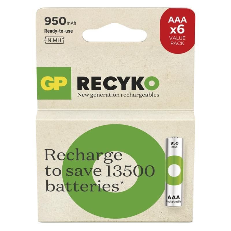 GP Nabíjací bat.ReCyko 950 AAA (HR03)-6ks 2