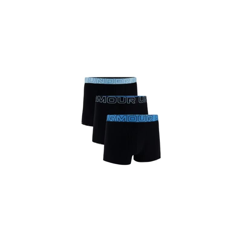 Pánske boxerky UNDER ARMOUR 3 PACK-UA PERFORMANCE COTTON SOLID 3in-BLK 1