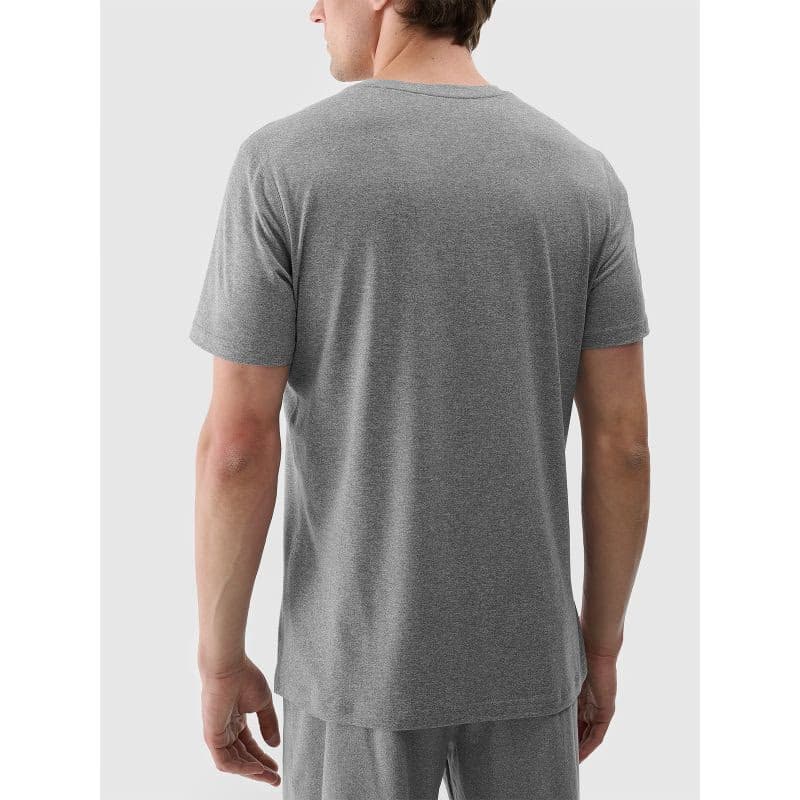 Pánske tréningové tričko s krátkym rukávom 4F TSHIRT FNK M1344-25M-GREY MELANGE 4