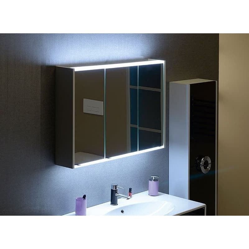 SAPHO - BATU galerka 100x71x15cm, 2x LED osvetlenie, biela lesk 1141130 3
