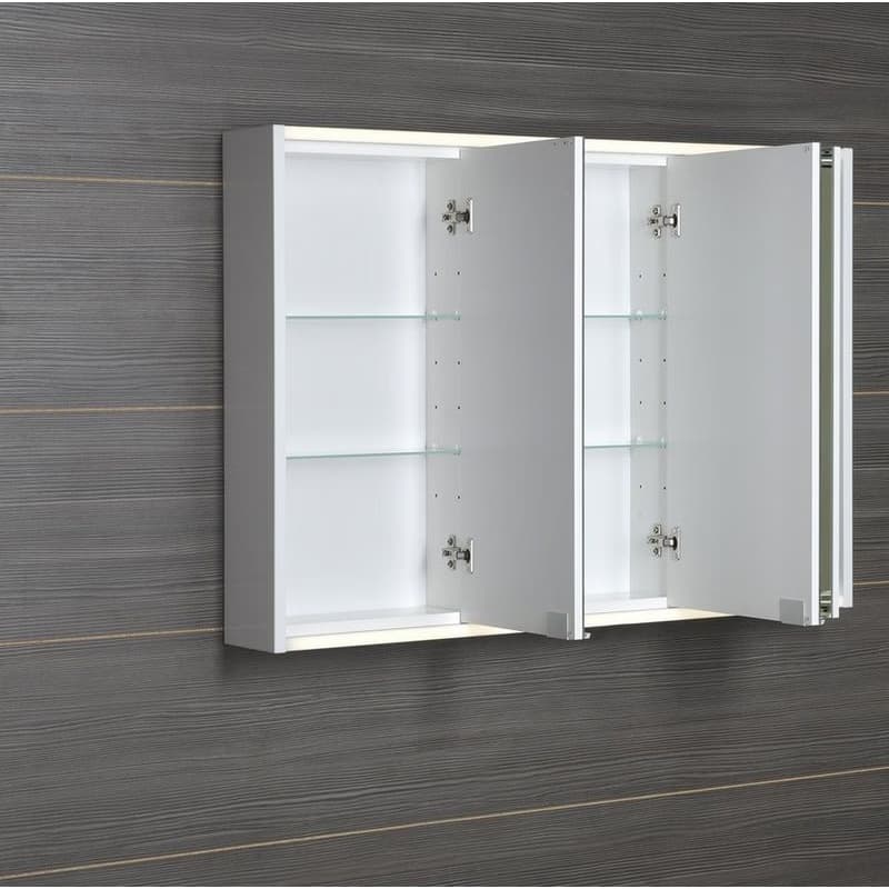 SAPHO - BATU galerka 100x71x15cm, 2x LED osvetlenie, biela lesk 1141130 5
