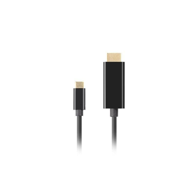 Lanberg USB-C(M)->HDMI(M) kábel 3m 4K 60Hz čierna 3