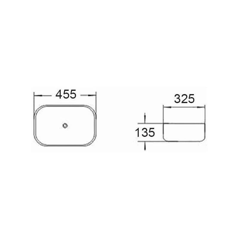 MEXEN - Rita umývadlo na dosku 45 x 32, cappuccino mat 21084564 2