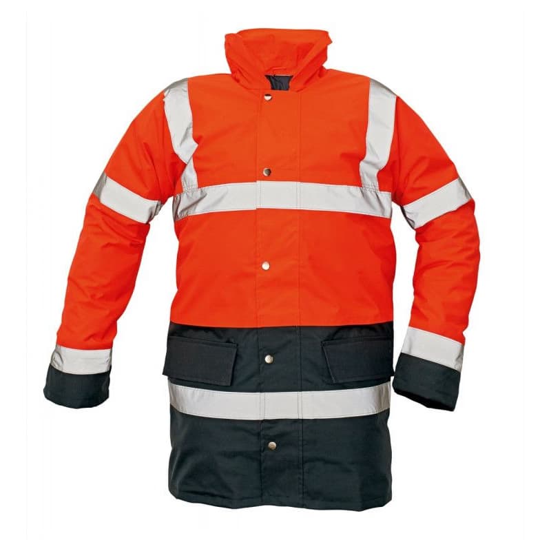 SEFTON bunda HV oranžová/royal M 6