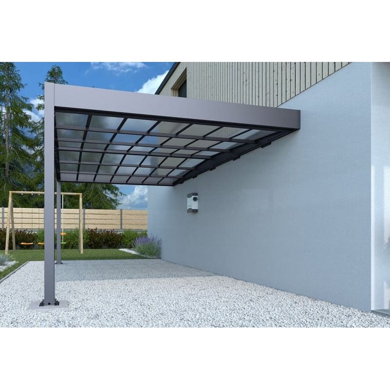 Kovový prístrešok / carport k stene 315 x 502 cm Dekorhome 1