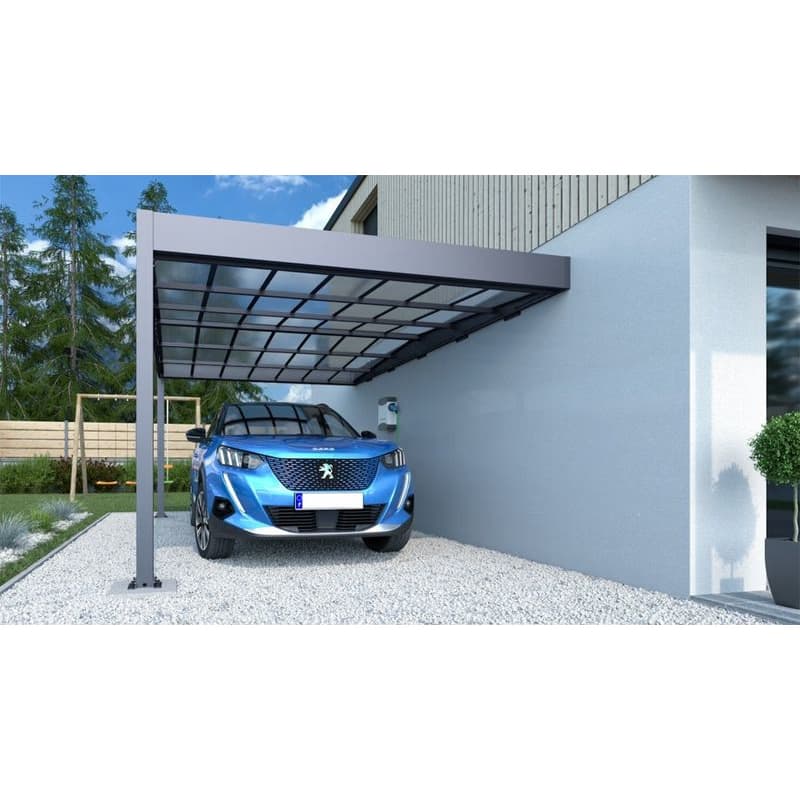 Kovový prístrešok / carport k stene 315 x 502 cm Dekorhome 3