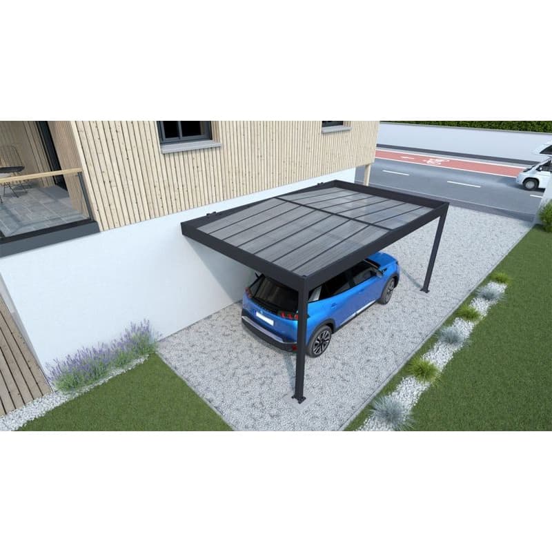 Kovový prístrešok / carport k stene 315 x 502 cm Dekorhome 4