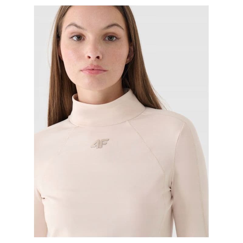 Dámske tričko 4F BRUSHED UNDERWEAR-WAW24UBRUF071-83S-BEIGE 2