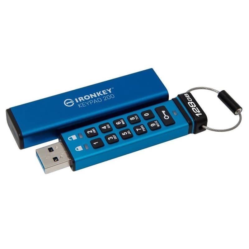 Kingston Flash Disk IronKey 128GB Keypad 200 encrypted USB flash drive 1