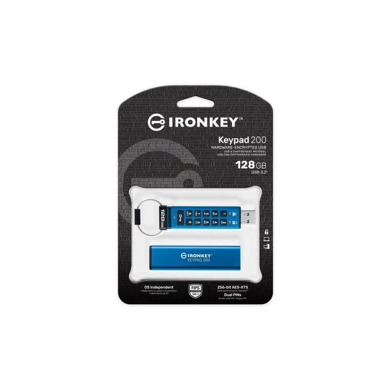 Kingston Flash Disk IronKey 128GB Keypad 200 encrypted USB flash drive 2
