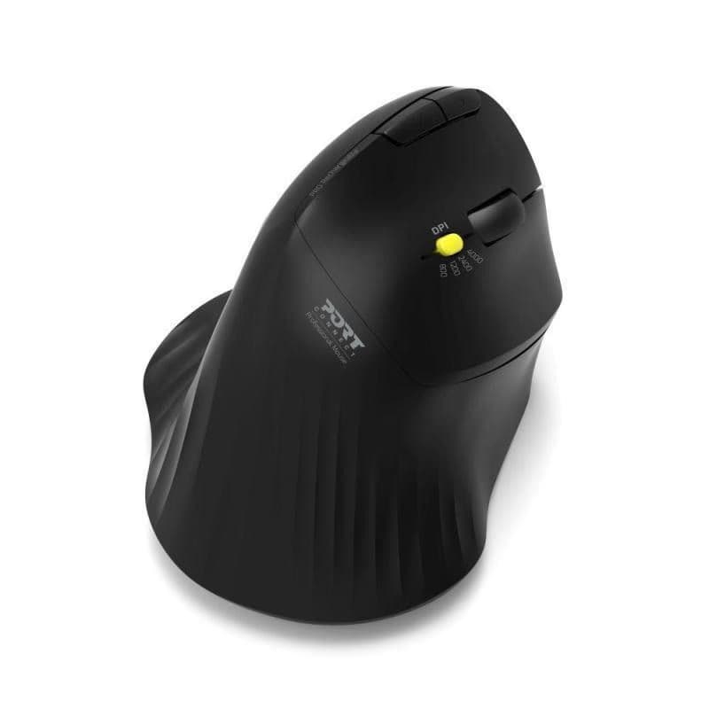 PORT bezdrôtová ergonomická myš ERGONOMIC TRACKBALL, 2, 4 Ghz & Bluetooth, USB-A/C, čierna 3