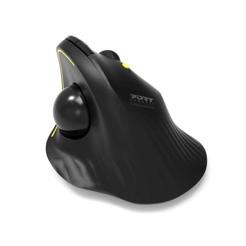 PORT bezdrôtová ergonomická myš ERGONOMIC TRACKBALL, 2, 4 Ghz & Bluetooth, USB-A/C, čierna 5