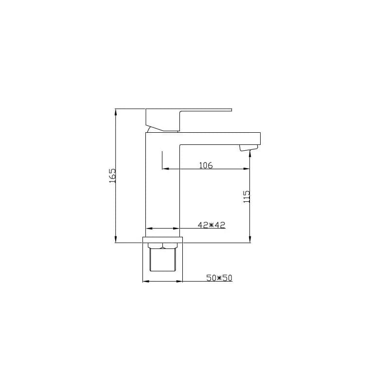 MEXEN - Umývadlová batéria Cube, čierna 72900-70 2