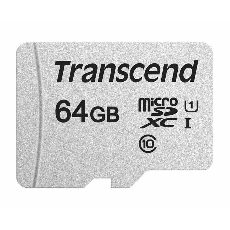TRANSCEND MicroSDXC karta 64GB 300S, UHS-I U1 + adaptér 1
