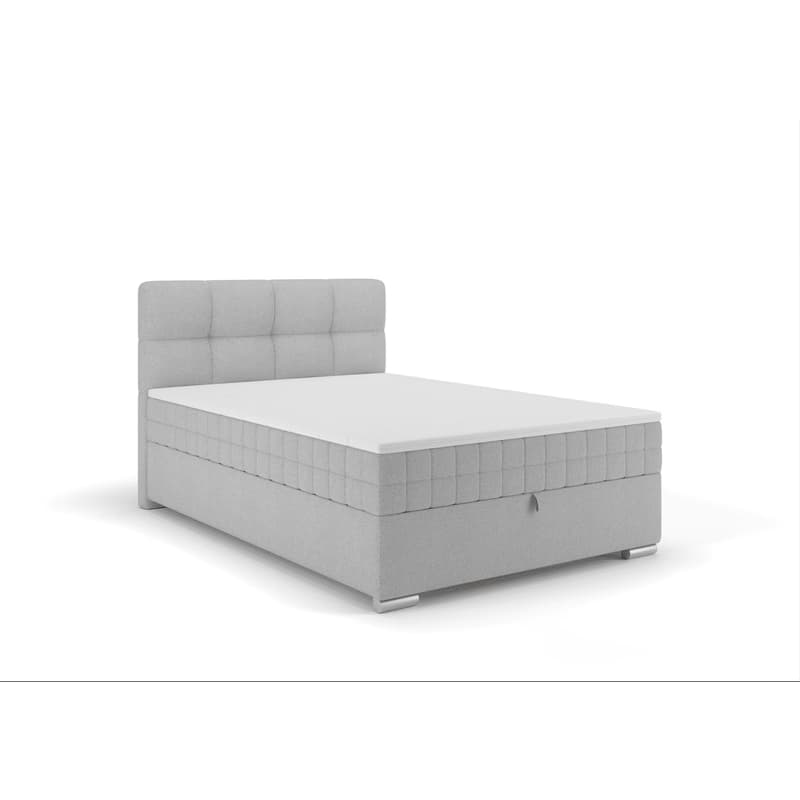 Elvisia Manželská posteľ ALPINA Boxspring | 140 x 200 cm Farba: Sivá / Vinci 07