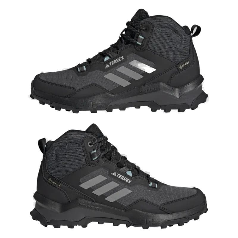 Členková turistická obuv ADIDAS Terrex AX4 Mid GTX core black grey three mint ton 5