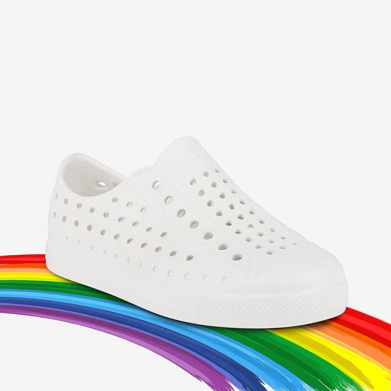 Detské kroksy (rekreačná obuv) COQUI Star Draw Me white 2