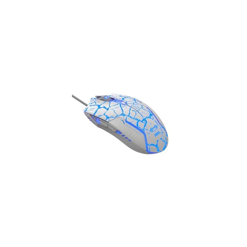 E-blue Cobra Myš káblové, bielo-modrá, 2500DPI, e-box 4