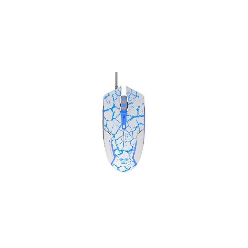 E-blue Cobra Myš káblové, bielo-modrá, 2500DPI, e-box 5