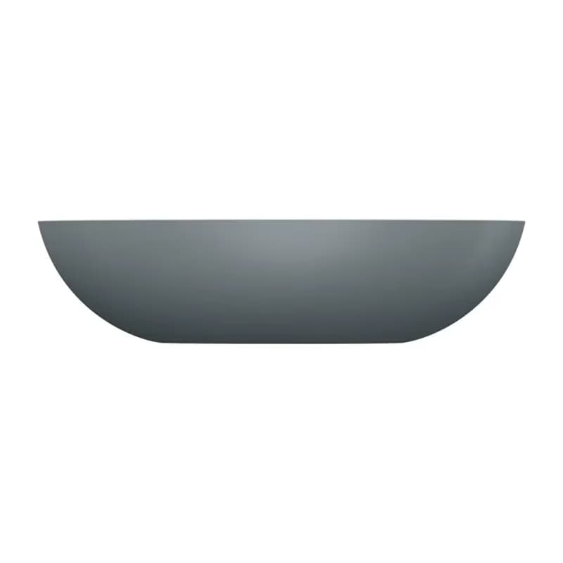OMNIRES - SHELL M+ umývadlo na dosku, 60 x 35 cm, matná popolavá šedá SHELLUNAG 3