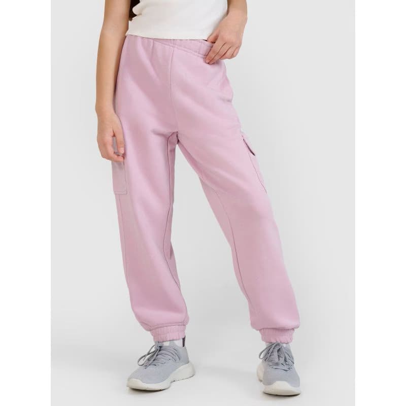 Dievčenské tepláky 4F JUNIOR TROUSERS CAS F1135-52S-LIGHT VIOLET 2
