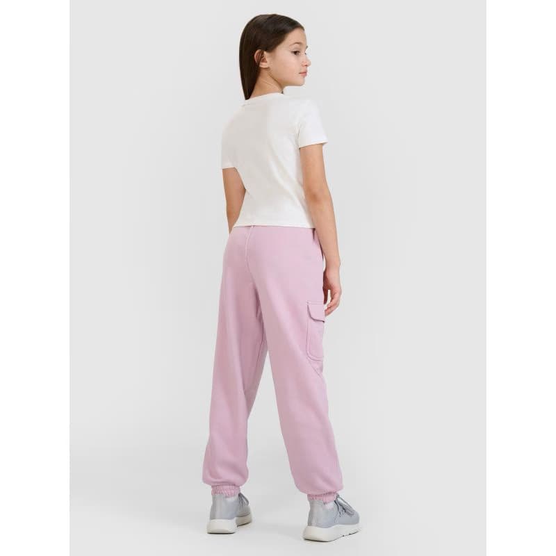 Dievčenské tepláky 4F JUNIOR TROUSERS CAS F1135-52S-LIGHT VIOLET 5
