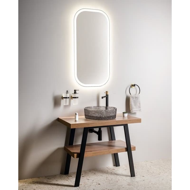 SAPHO - MANOR zrkadlo s LED osvetlením 50x100cm MN500 5