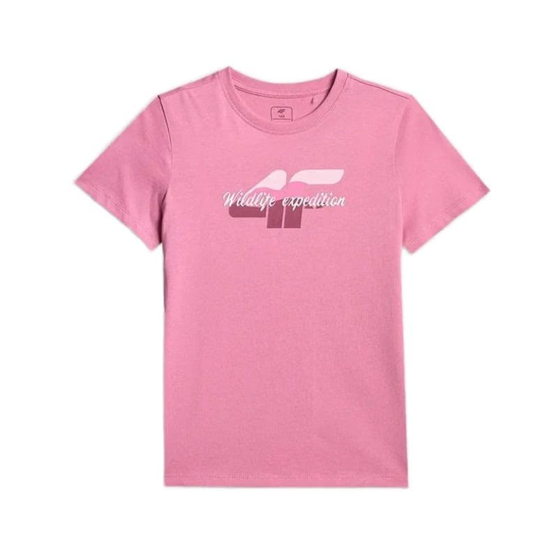Dievčenské tričko s krátkym rukávom 4F JUNIOR TSHIRT F2885-54S-PINK 4