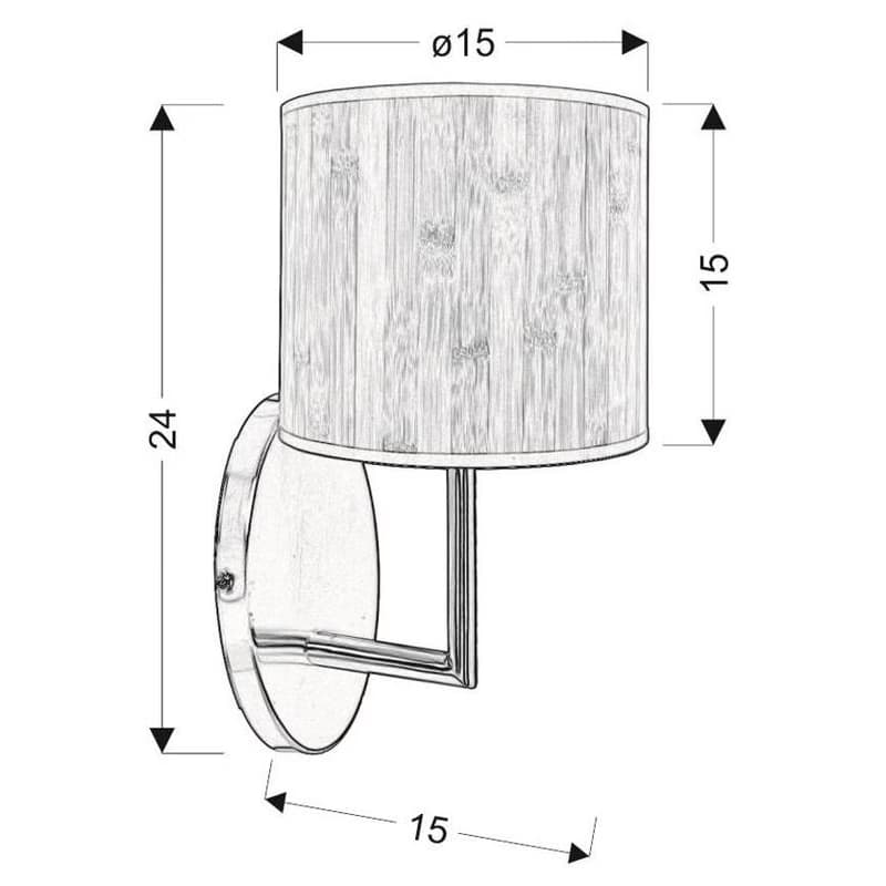 Nástenné svetlo TIMBER Candellux 3