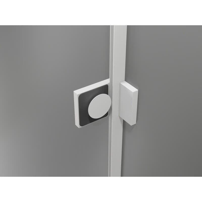 MEXEN/S - Lunar sprchový kút štvrťkruh krídlový ľavá 100 x 80, transparent, biela 833-100L-080P-20-00 4