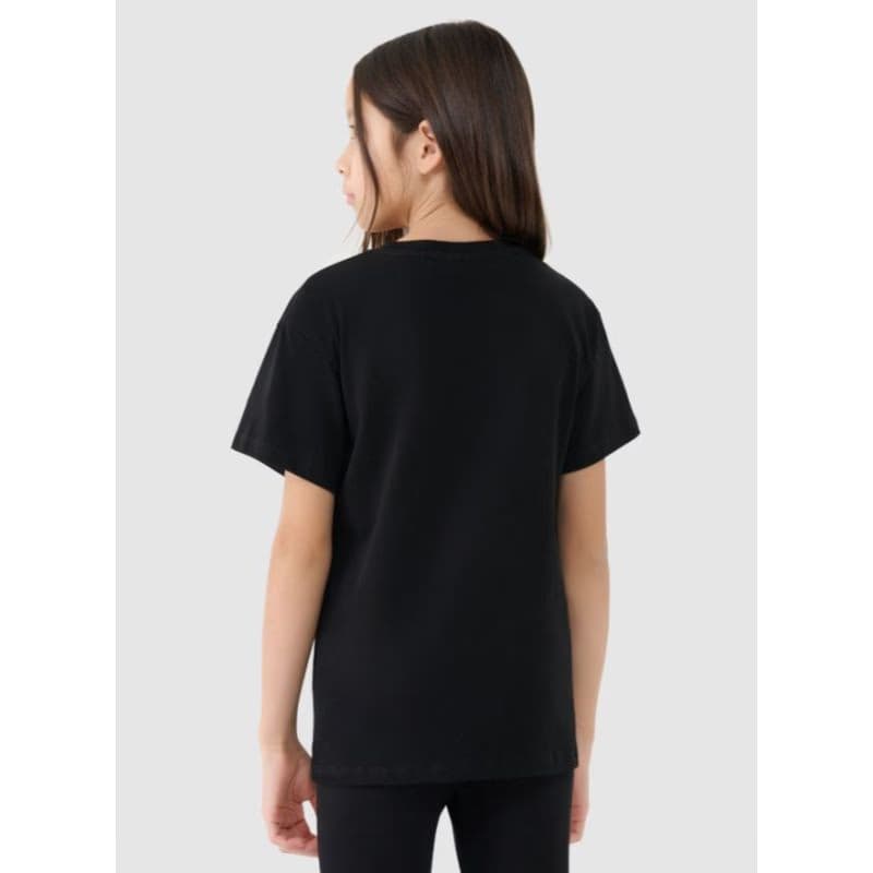 Dievčenské tričko s krátkym rukávom 4F JUNIOR TSHIRT F2333-20S-DEEP BLACK 3
