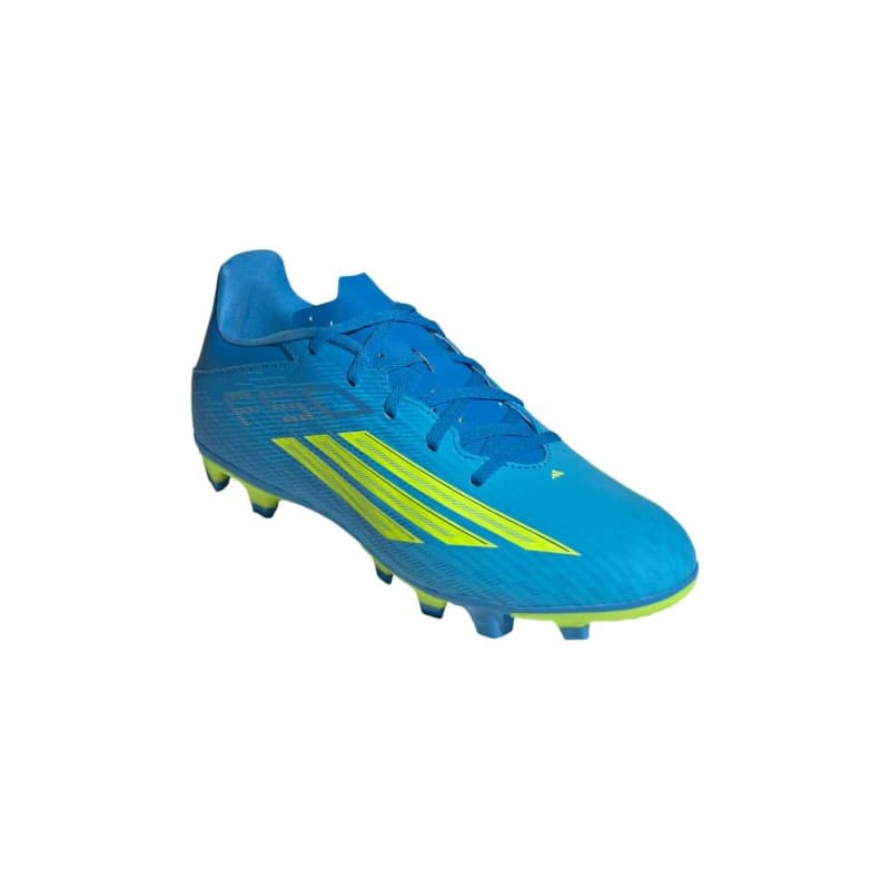 Pánske futbalové kopačky outdoorové ADIDAS F50 League M FG MG lucid ray blue team solar yellow 2 lucid aquamarine