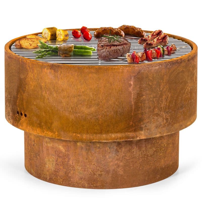 Blumfeldt Pompeji Rust, ohnisko a gril, Ø 60 cm, oceľ 1